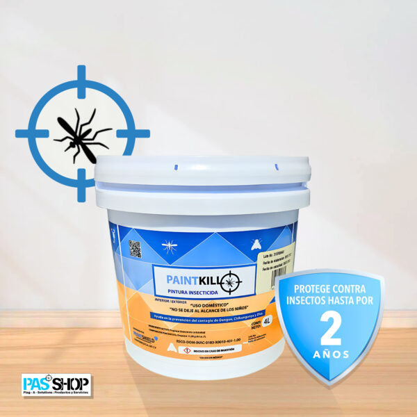 Pintura Vinilica Insecticida 4L - Tonos de Blanco